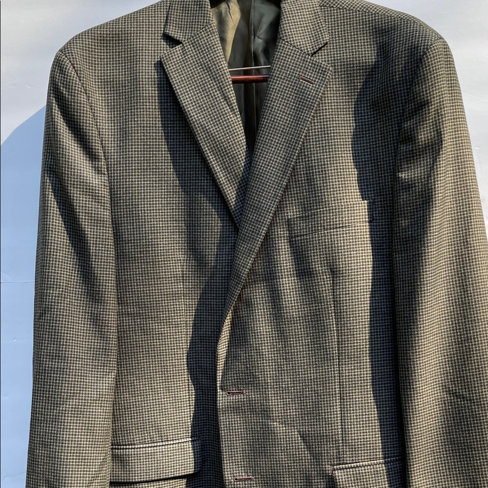 Lauren Ralph Lauren Houndstooth Blazer in Black and Gray